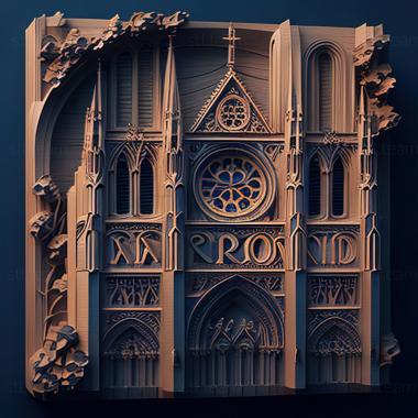 3D model st notre dame (STL)